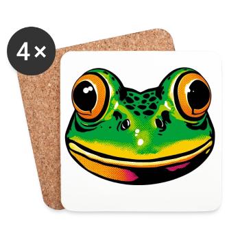 Frog - Coasters (set of 4) - white - Front