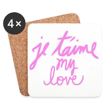 My love - Coasters (set of 4) - white - Front
