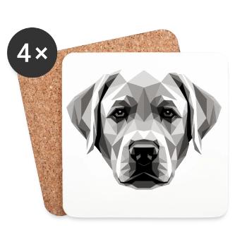 Labrador Retriever Hund Liebe Junge Süße Labradore - Untersetzer (4er-Set) - Weiß - Vorne