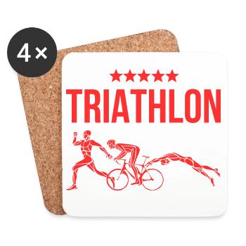 Triathlon - Coasters (set of 4) - white - Front
