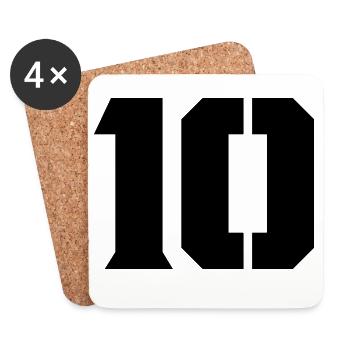 10 - Untersetzer (4er-Set) - Weiß - Vorne