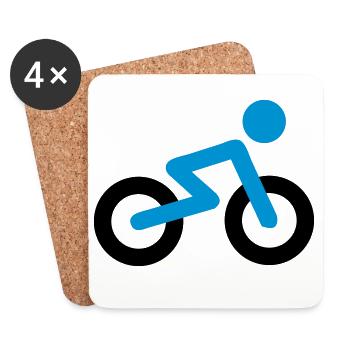 Bicycle - Coasters (set of 4) - white - Front