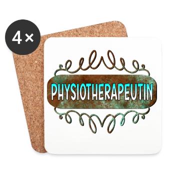 Physiotherapeutin - Untersetzer (4er-Set) - Weiß - Vorne