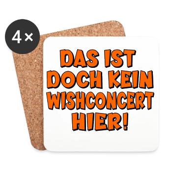 MEHRSPRACHIG WUNSCHKONZERT - Untersetzer (4er-Set) - Weiß - Vorne