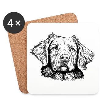 Nova Scotia Duck Tolling Retriever - Untersetzer (4er-Set) - Weiß - Vorne