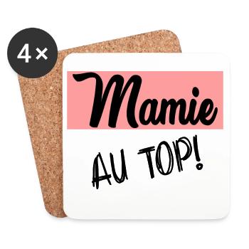 OMA. MAMA. MUTTERTAG - Untersetzer (4er-Set) - Weiß - Vorne
