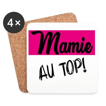 OMA. MAMA. MUTTERTAG - Untersetzer (4er-Set) - Weiß - Vorne