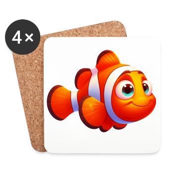 Clownfish - Coasters (set of 4) - white - Front