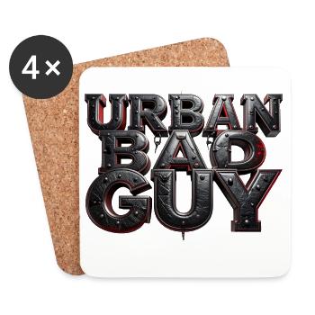 Bad Guy Urban Fetish - Coasters (set of 4) - white - Front