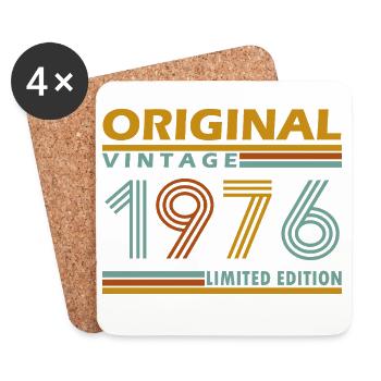 Original Vintage 1976 Édition Limitée - Dessous de verre (lot de 4) - blanc - Devant