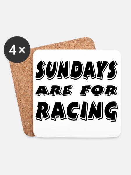 Car - Coasters (set of 4) - white