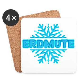 Vorname Erdmute - Untersetzer (4er-Set) - Weiß - Vorne