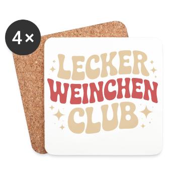 Wine Delicious Wine Club Wine Lovers Red Wine - Coasters (set of 4) - white - Front