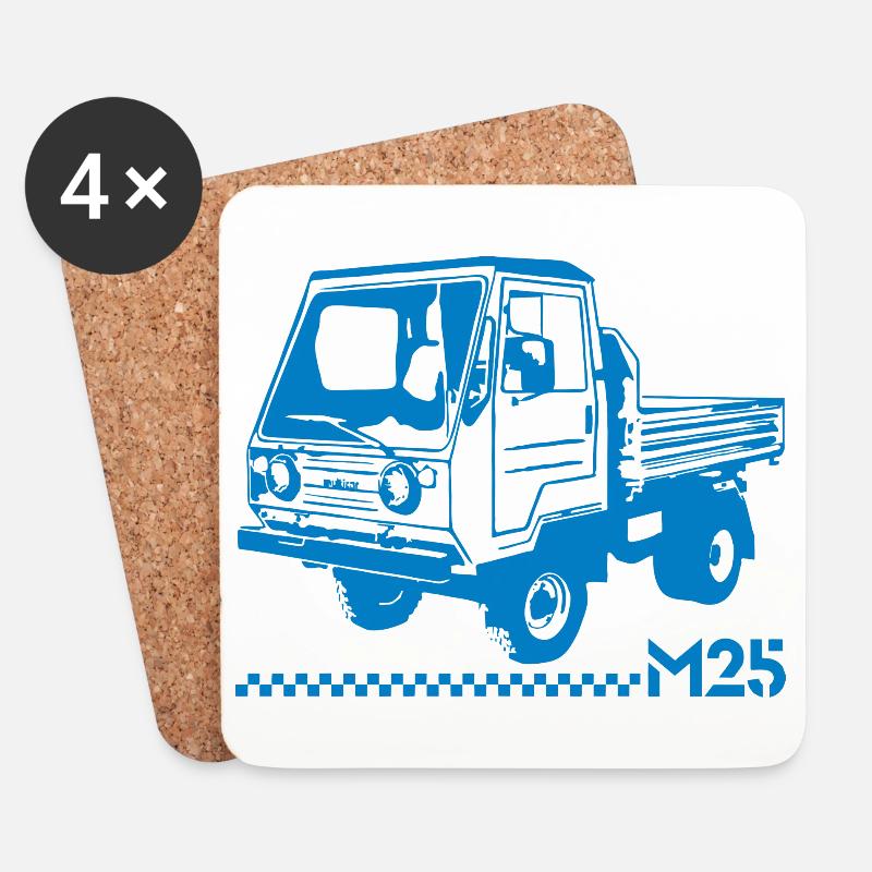 Multicar M25 Neu - Untersetzer (4er-Set) - Weiß