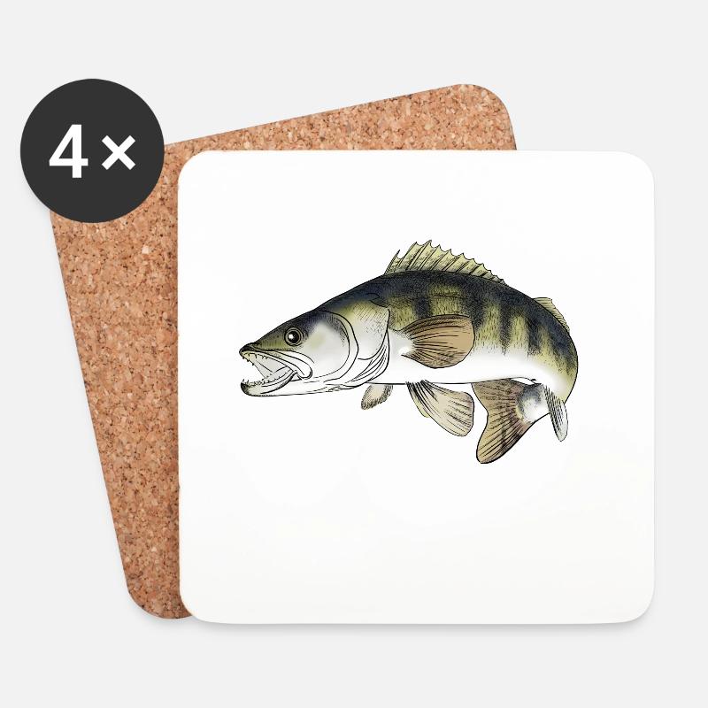 Zander - Untersetzer (4er-Set) - Weiß