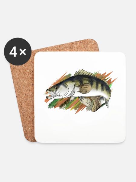 Zander - Untersetzer (4er-Set) - Weiß