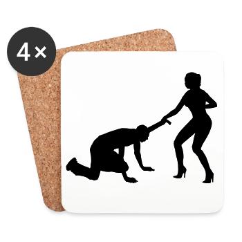 Junggesellenabschied - Coasters (set of 4) - white - Front