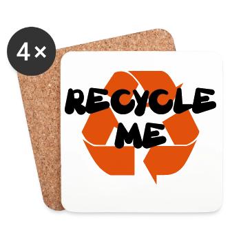 Recycle me - Coasters (set of 4) - white - Front