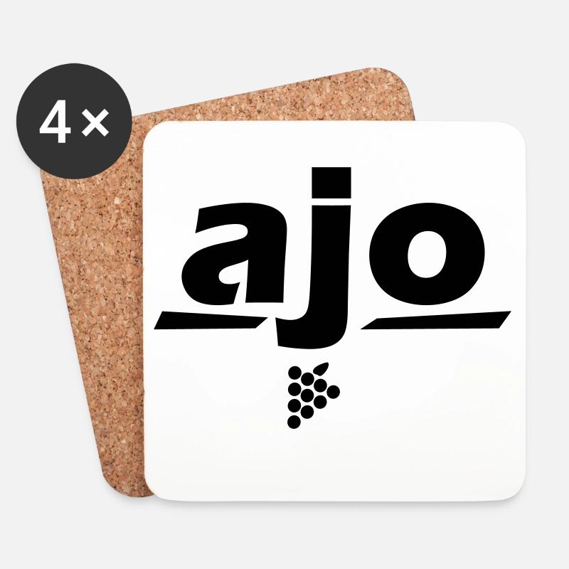 ajo alla - Untersetzer (4er-Set) - Weiß