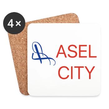 Basel Baby Gift - Coasters (set of 4) - white - Front