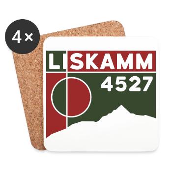 Lyskamm Liskamm Crossing High Tour Souvenir - Coasters (set of 4) - white - Front