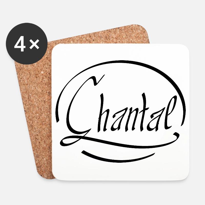 Chantal - Untersetzer (4er-Set) - Weiß