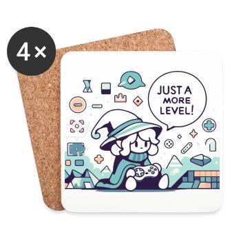Gaming Wizard - Untersetzer (4er-Set) - Weiß - Vorne