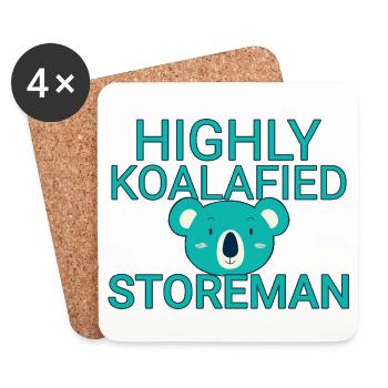 Storeman Koalafied - Untersetzer (4er-Set) - Weiß - Vorne
