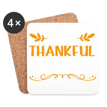 Thanksgiving Gender Reveal Mom-to-be - Coasters (set of 4) - white - Front