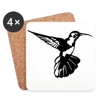Hummingbird - Coasters (set of 4) - white - Front