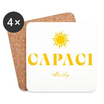 Capaci Sicily Sun - Coasters (set of 4) - white - Front