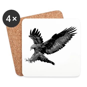 Aigle - Dessous de verre (lot de 4) - blanc - Devant