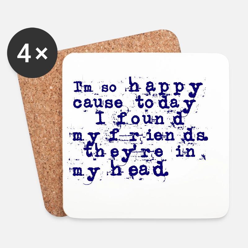 lithium lyrics - nirvana - Coasters (set of 4) - white