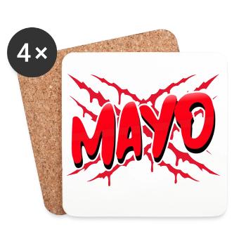 Mayo County Ireland - Coasters (set of 4) - white - Front
