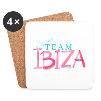 Team Ibiza - Untersetzer (4er-Set) - Weiß - Vorne