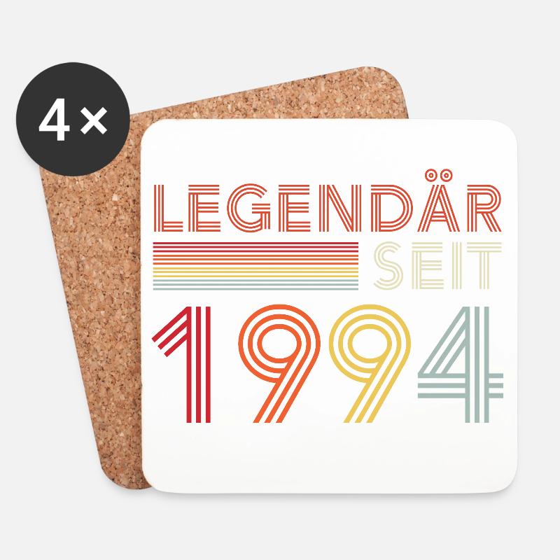 Legendär Seit 1994 Mann Geburtstag - Untersetzer (4er-Set) - Weiß