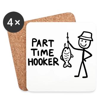 Fischer Funny Hook Geschenke - Untersetzer (4er-Set) - Weiß - Vorne