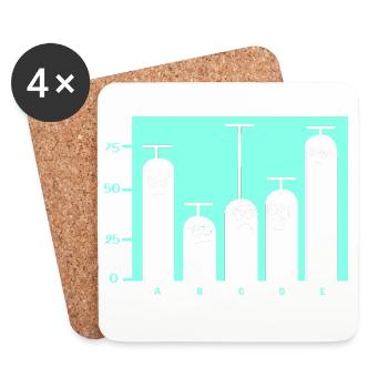Programmer Coder GPT - Coasters (set of 4) - white - Front