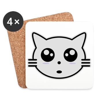 Kitten - Coasters (set of 4) - white - Front