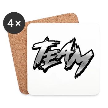 Team - Coasters (set of 4) - white - Front