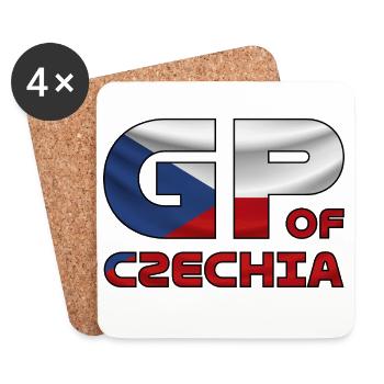 czechia_gp - Untersetzer (4er-Set) - Weiß - Vorne