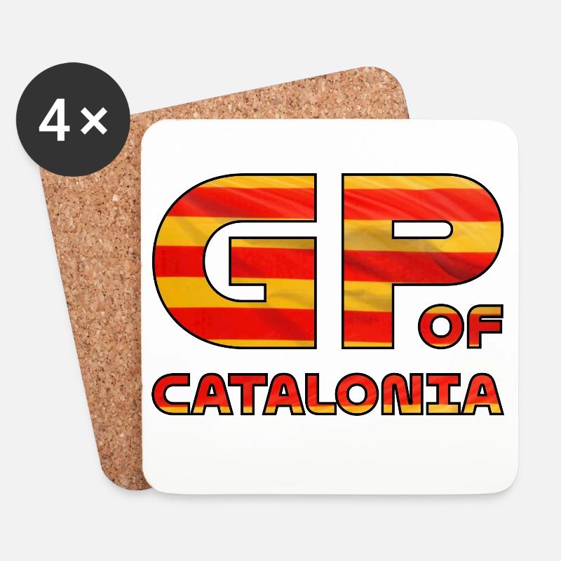 catalonia_gp - Untersetzer (4er-Set) - Weiß