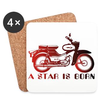 Simson Star is Born - Untersetzer (4er-Set) - Weiß - Vorne