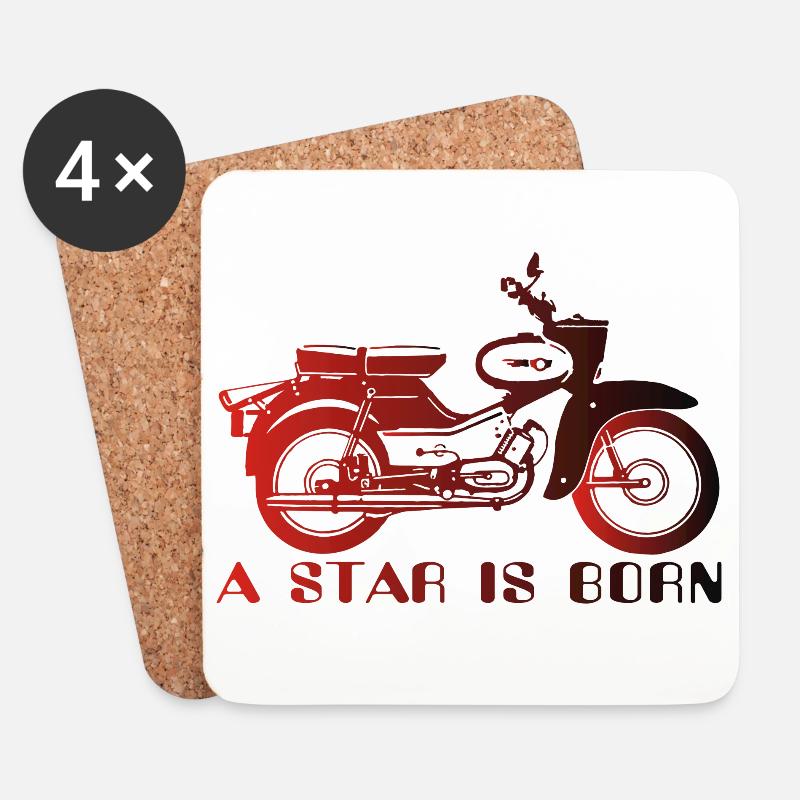 Simson Star is Born - Untersetzer (4er-Set) - Weiß