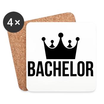 baccalauréat roi cerf - Dessous de verre (lot de 4) - blanc - Devant