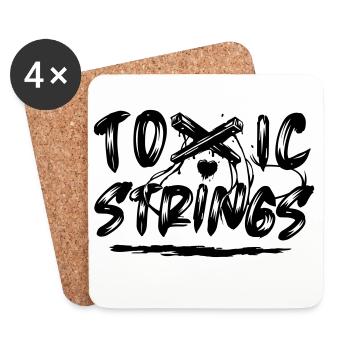Toxic Strings - Coasters (set of 4) - white - Front