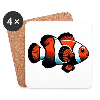 Clownfish - Coasters (set of 4) - white - Front