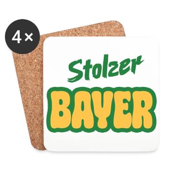 Stolzer Bayer - Untersetzer (4er-Set) - Weiß - Vorne