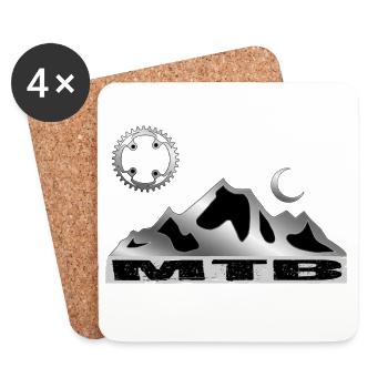 MTB Bike - Coasters (set of 4) - white - Front