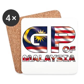 malaysia_gp - Untersetzer (4er-Set) - Weiß - Vorne